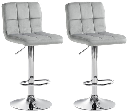 2er Set Barhocker Peru Samt - homemem39