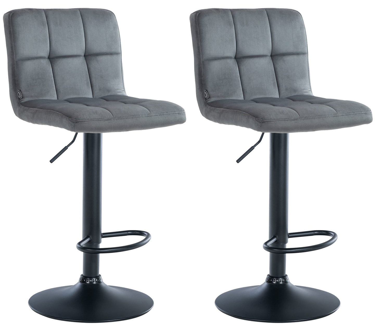 2er Set Barhocker Peru Samt - homemem39