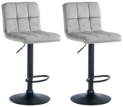 2er Set Barhocker Peru Samt - homemem39