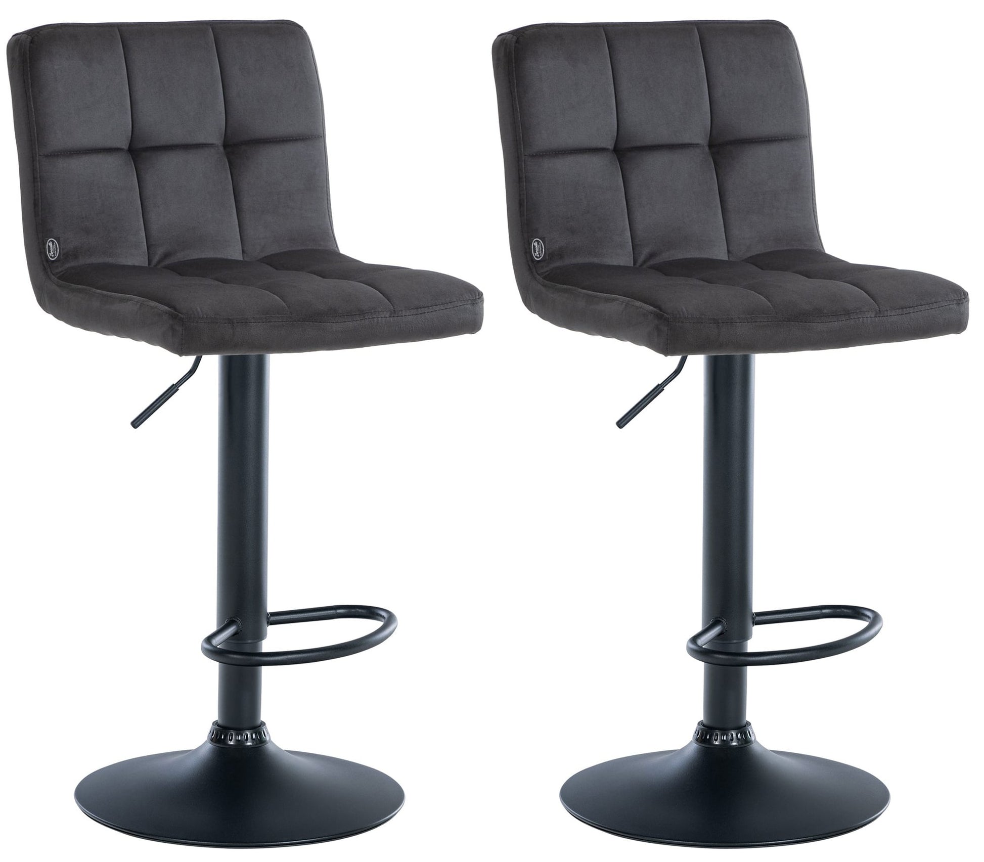 2er Set Barhocker Peru Samt - homemem39