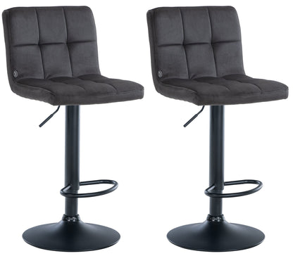 2er Set Barhocker Peru Samt - homemem39