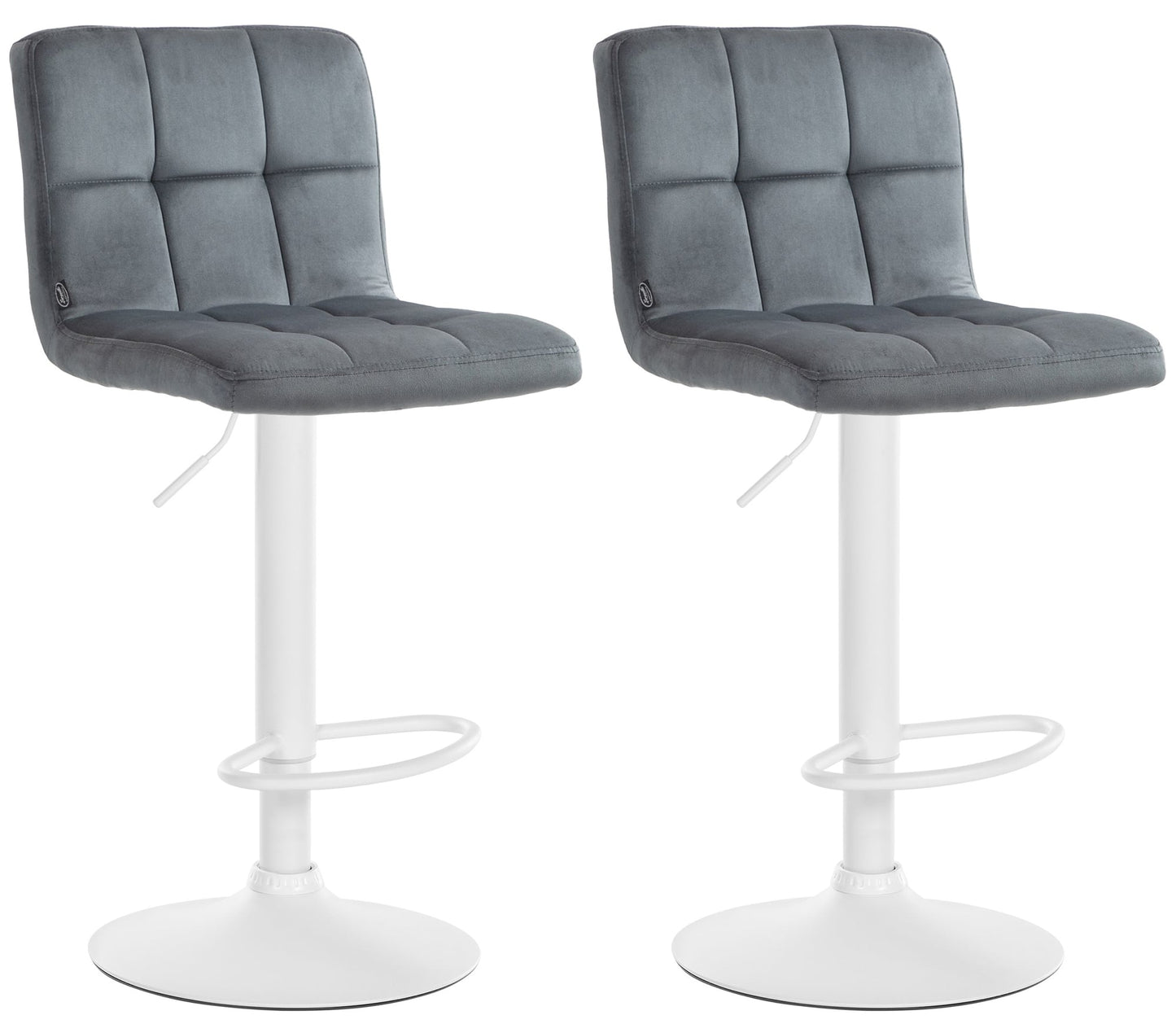 2er Set Barhocker Peru Samt - homemem39