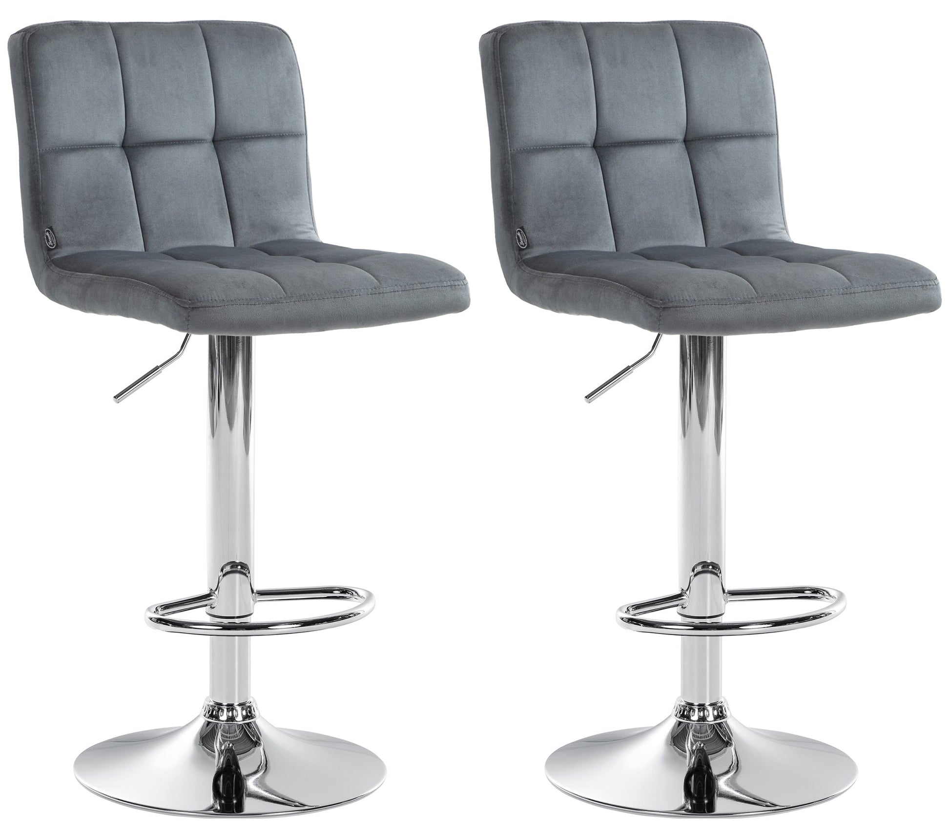 2er Set Barhocker Peru Samt - homemem39
