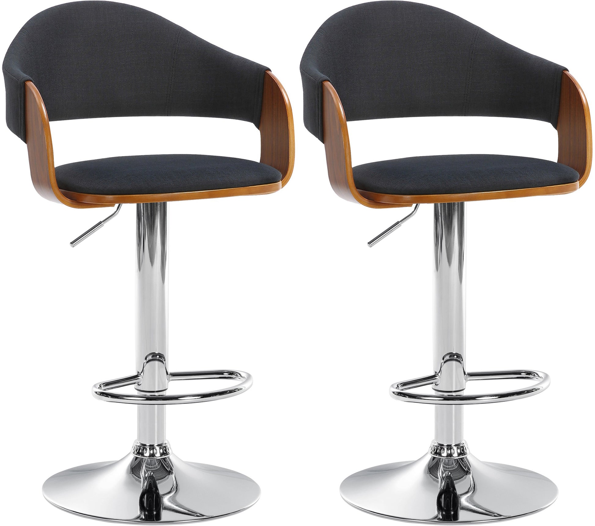 2er Set Barhocker Nilse Stoff - homemem39