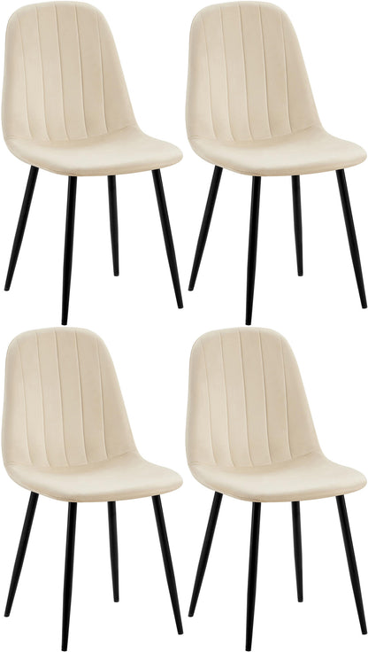 4er Set Esszimmerstuhl Baxter Samt - homemem39