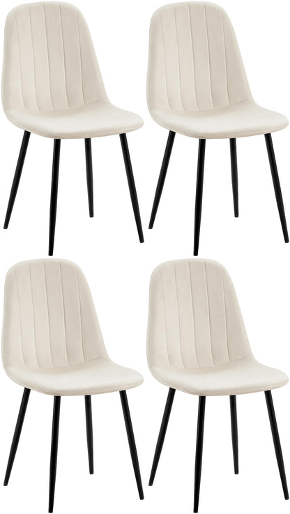 4er Set Esszimmerstuhl Baxter Samt - homemem39