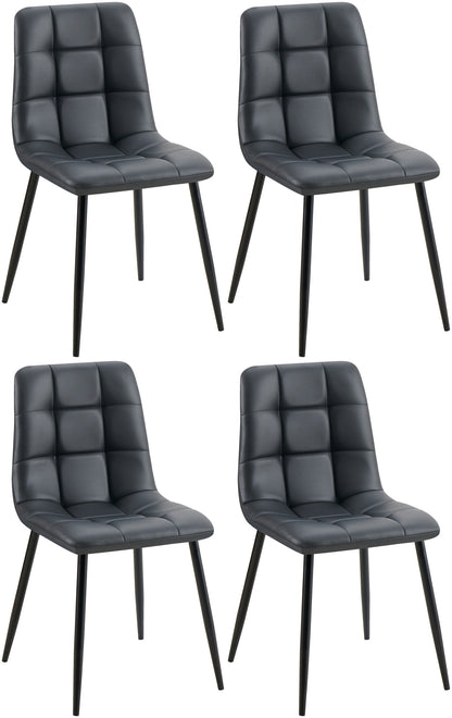 4er Set Esszimmerstuhl Antibes Kunstleder | homemem39