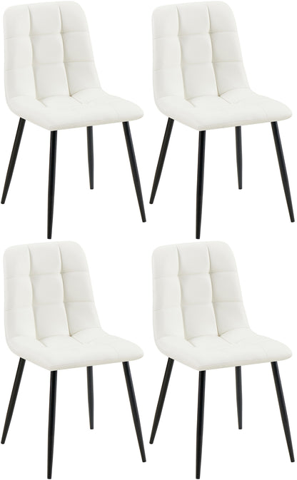 4er Set Esszimmerstuhl Antibes Kunstleder - homemem39