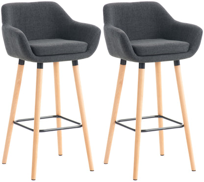 2er Set Barhocker Grant mit Stoffbezug - homemem39