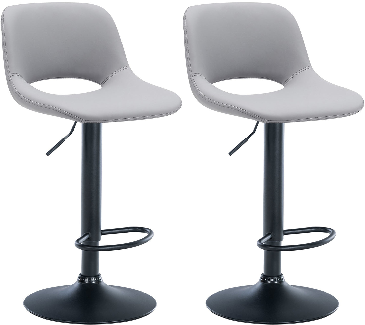 2er Set Barhocker Camden Kunstleder - homemem39