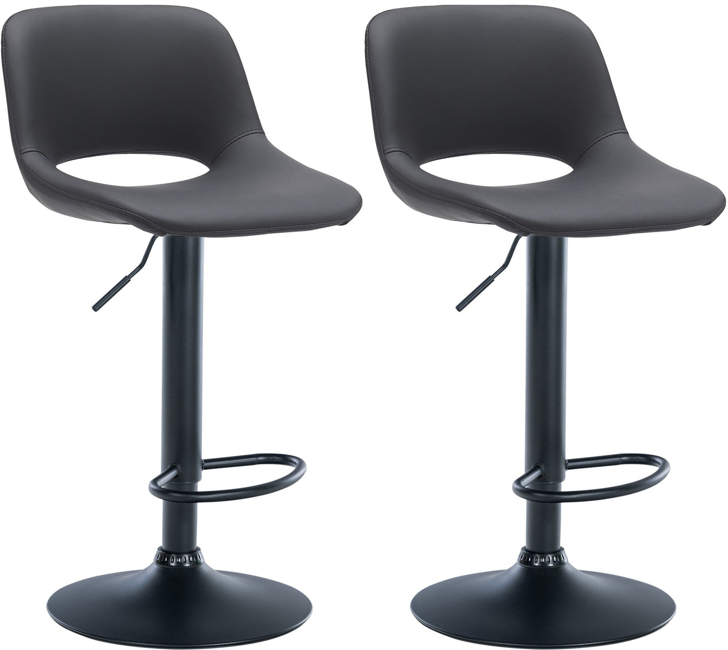 2er Set Barhocker Camden Kunstleder - homemem39