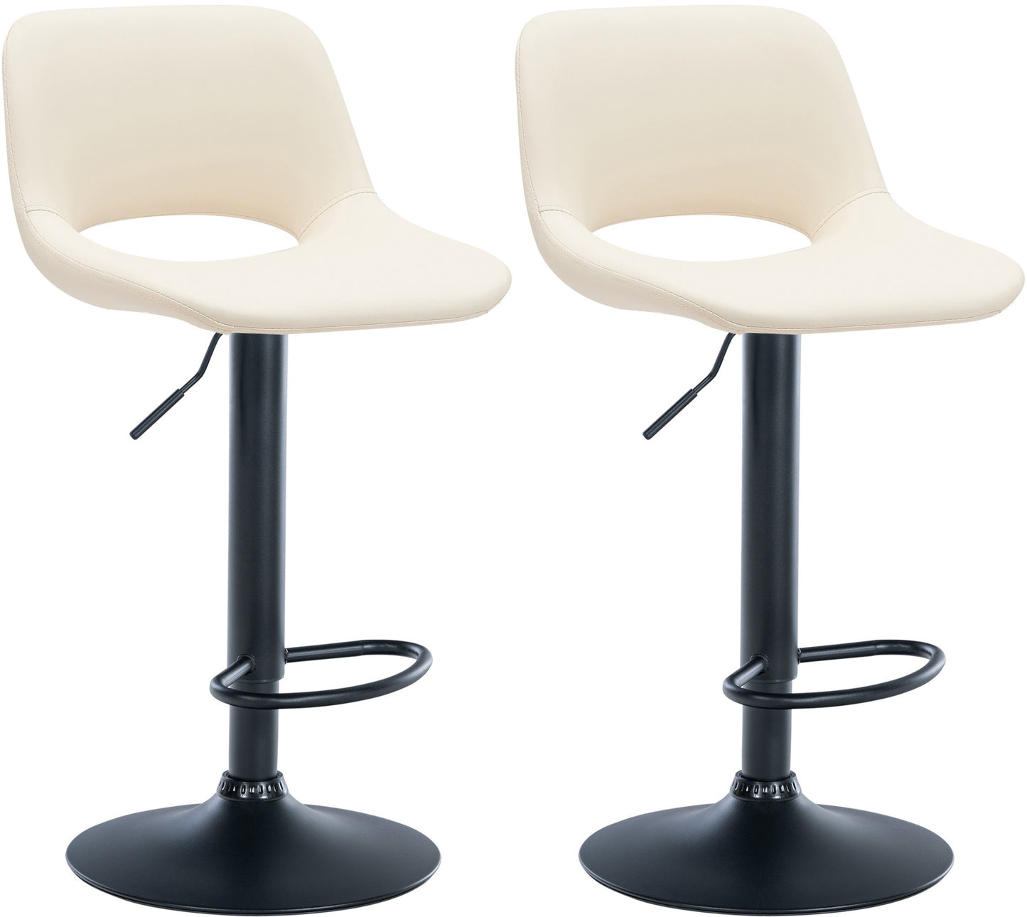 2er Set Barhocker Camden Kunstleder - homemem39