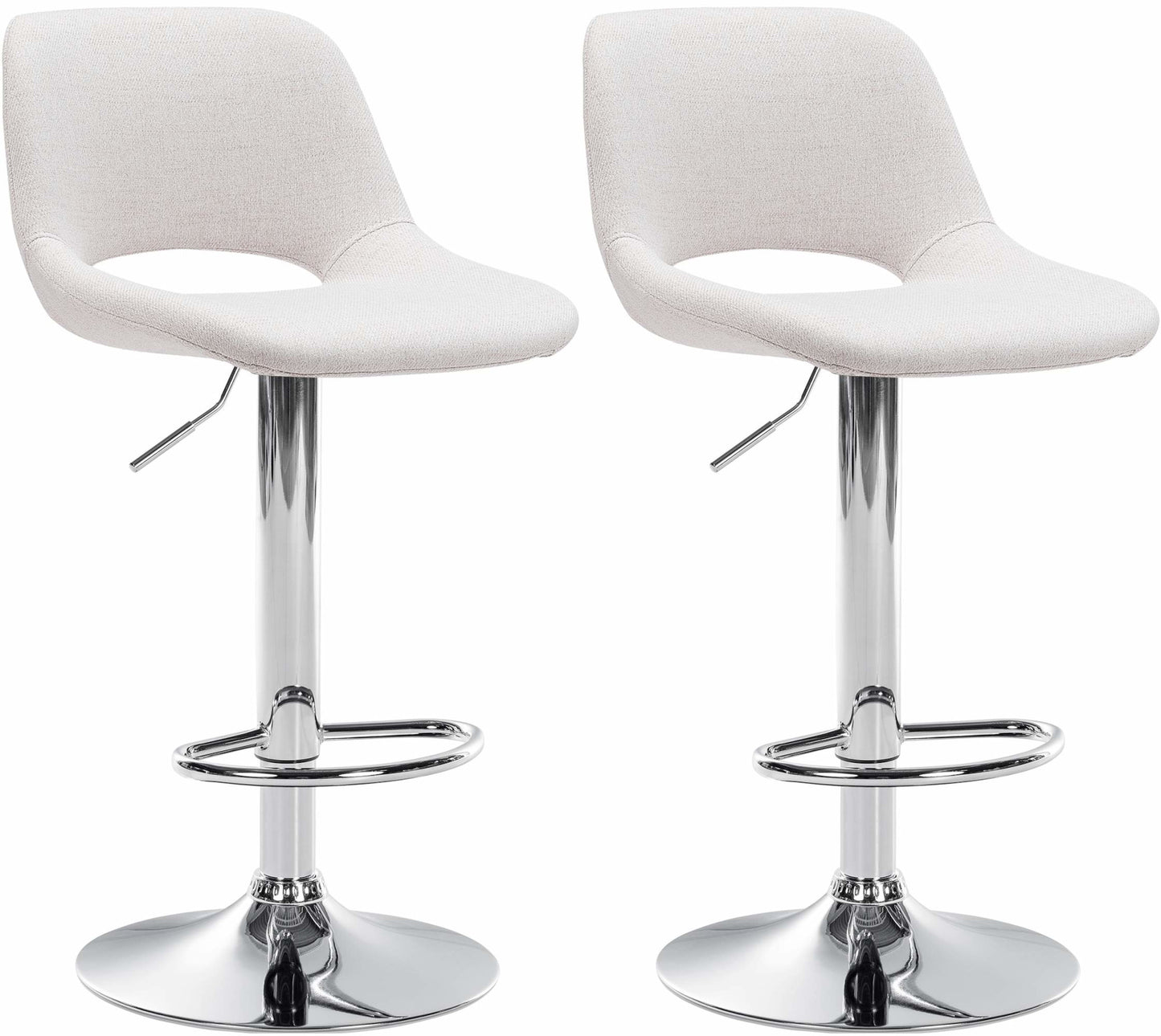 2er Set Barhocker Camden Stoff - homemem39