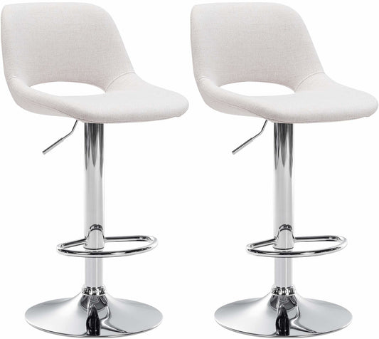 2er Set Barhocker Camden Stoff - homemem39