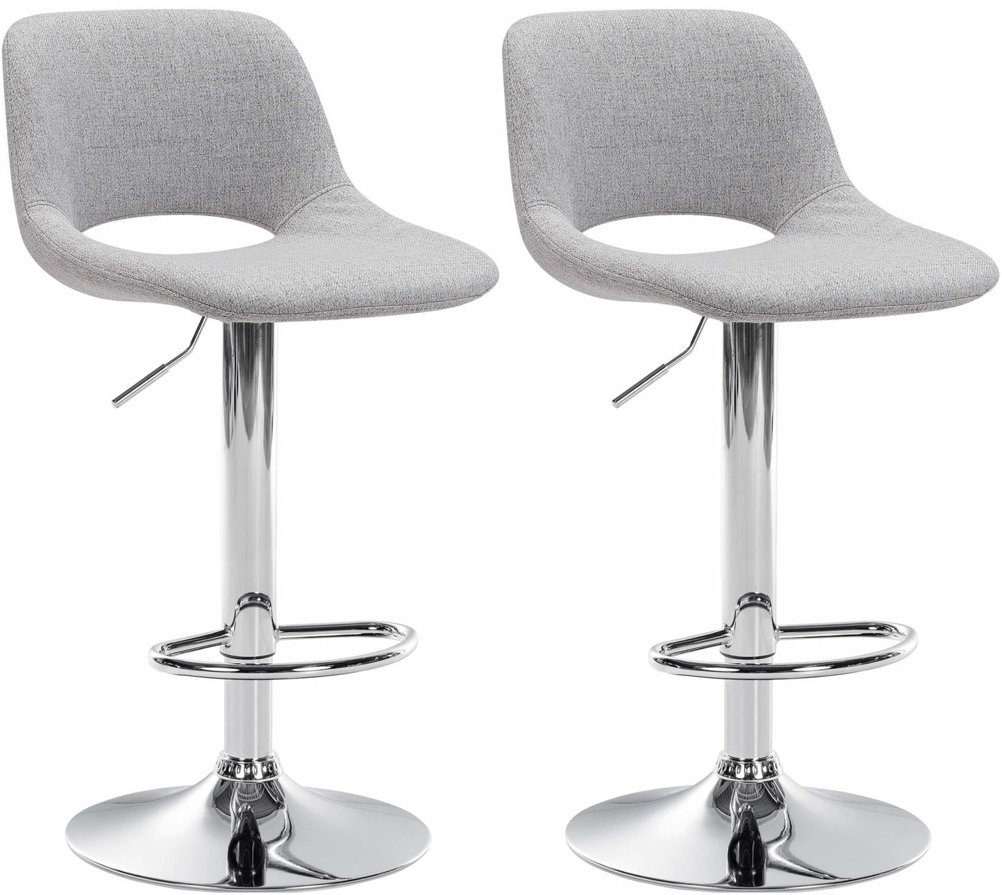 2er Set Barhocker Camden Stoff - homemem39