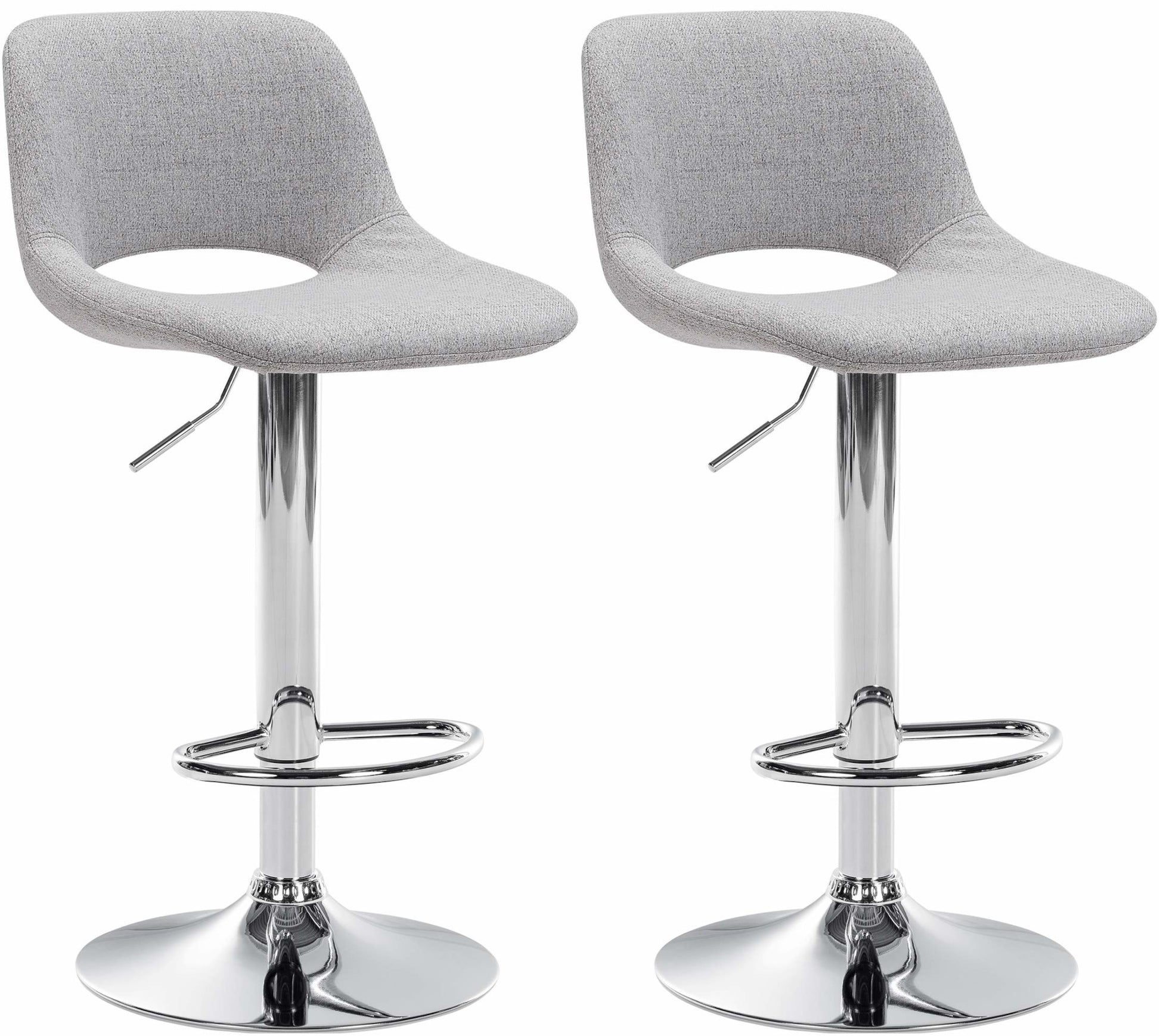 2er Set Barhocker Camden Stoff - homemem39