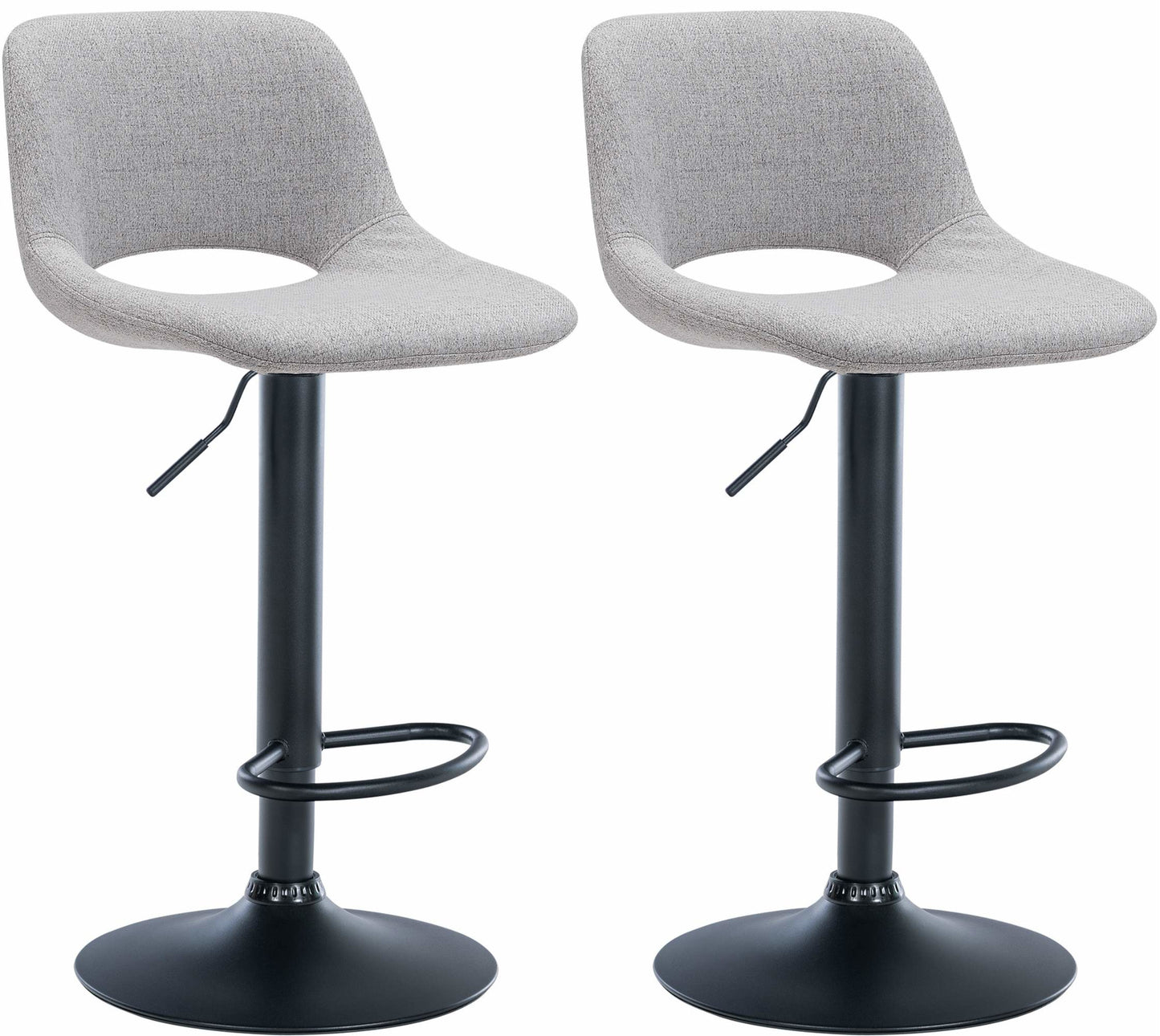 2er Set Barhocker Camden Stoff - homemem39