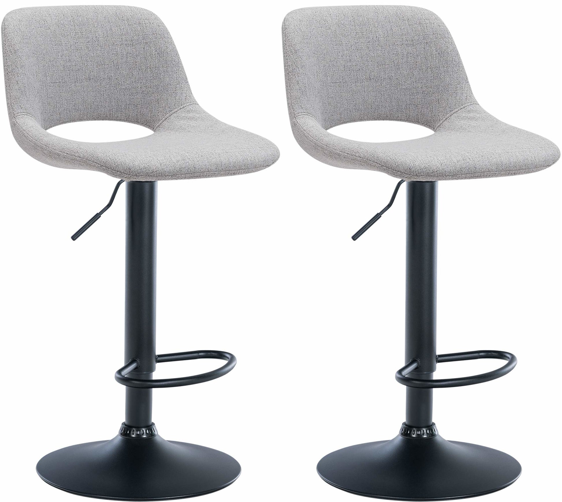 2er Set Barhocker Camden Stoff - homemem39