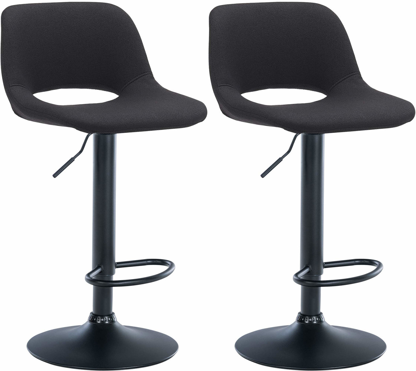 2er Set Barhocker Camden Stoff - homemem39