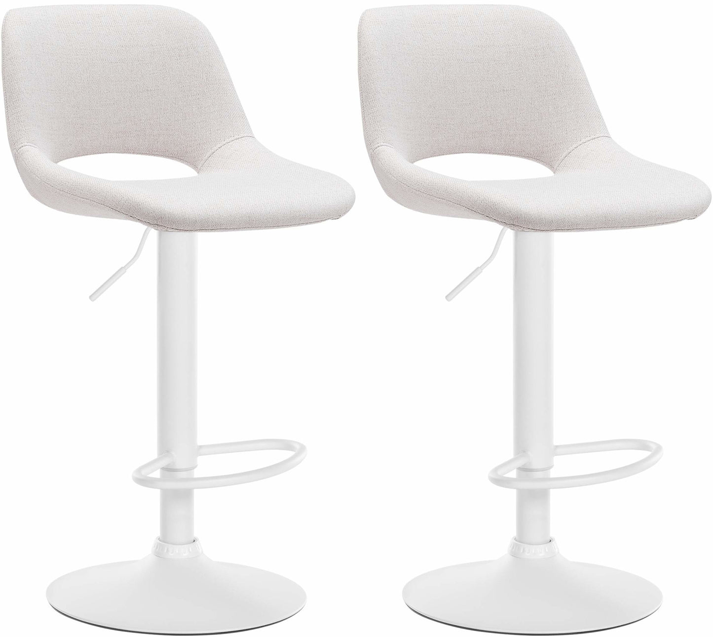 2er Set Barhocker Camden Stoff - homemem39