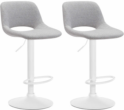 2er Set Barhocker Camden Stoff - homemem39
