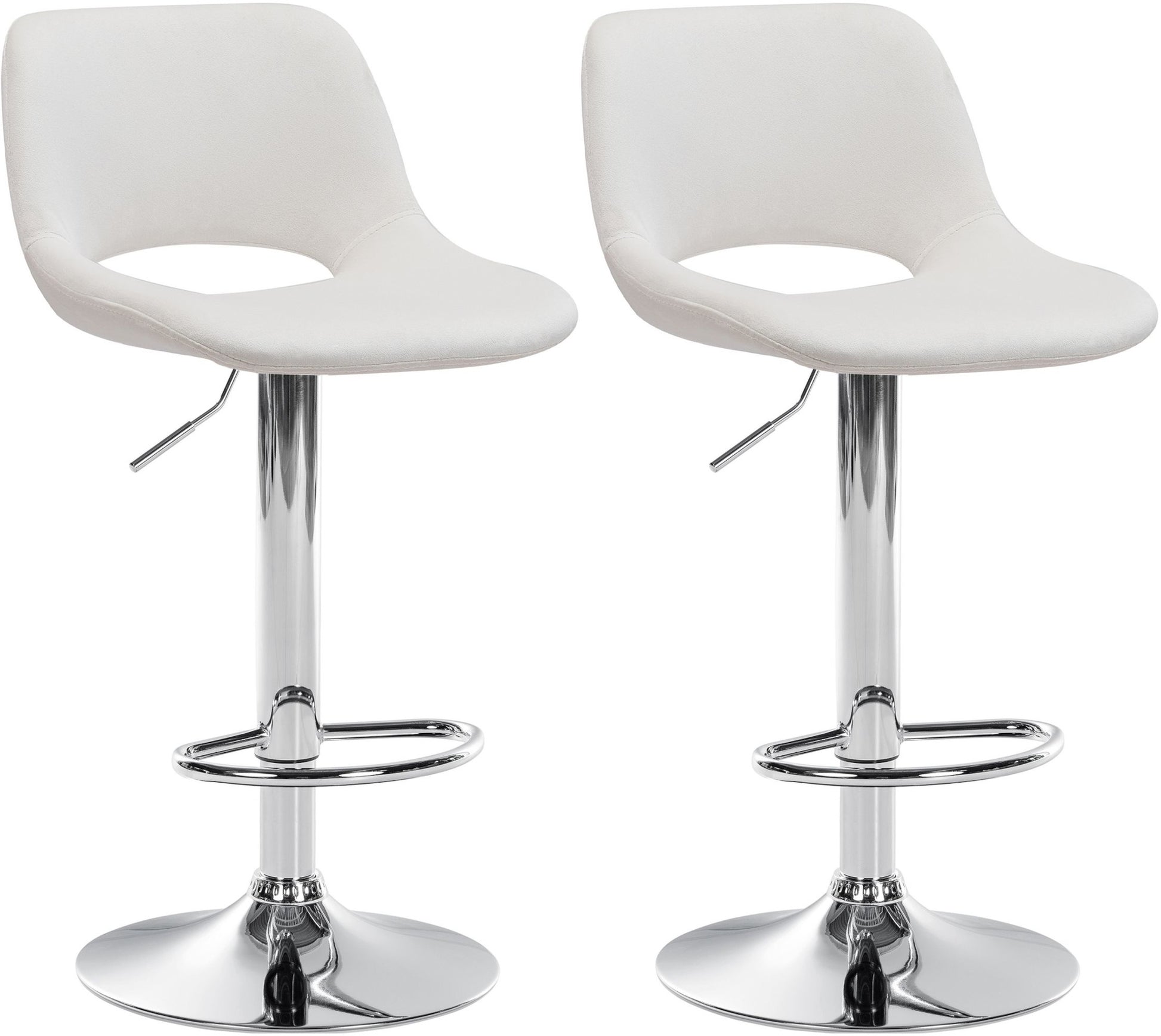 2er Set Barhocker Camden Samt - homemem39