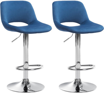 2er Set Barhocker Camden Samt - homemem39