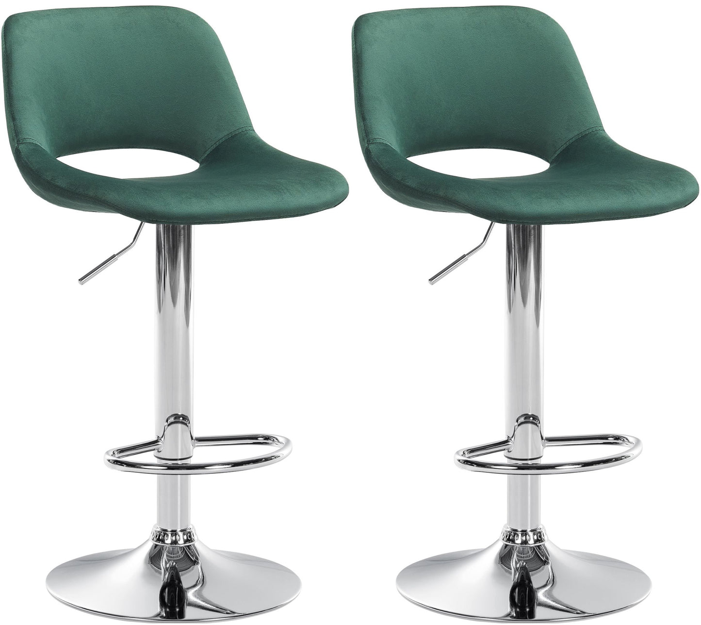 2er Set Barhocker Camden Samt - homemem39