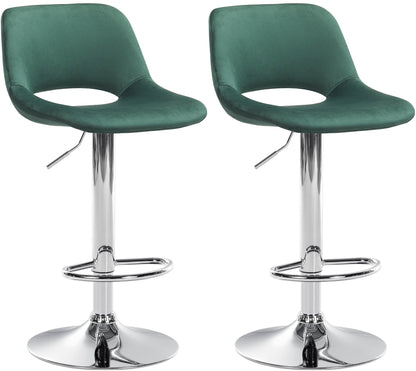 2er Set Barhocker Camden Samt - homemem39