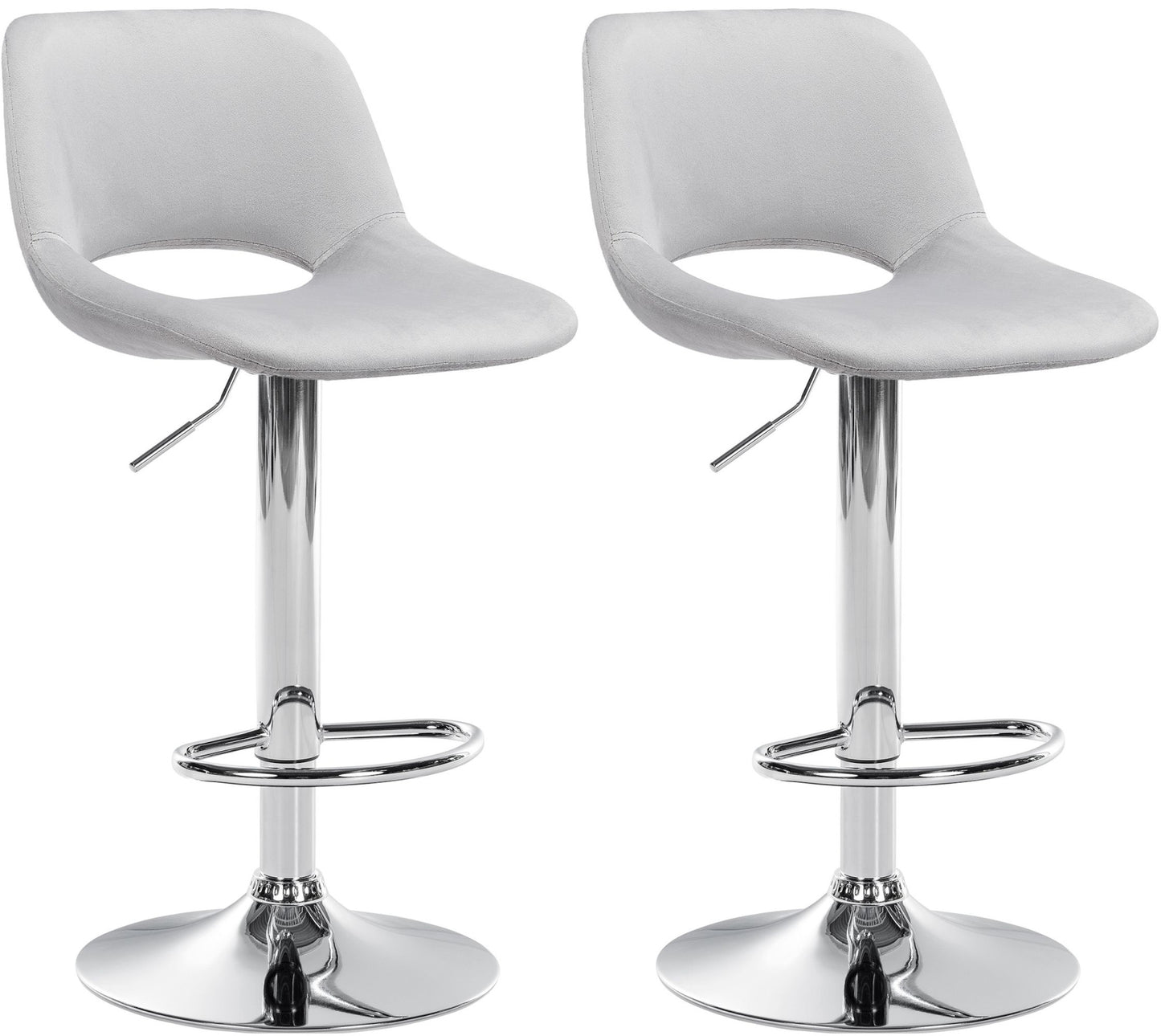 2er Set Barhocker Camden Samt - homemem39