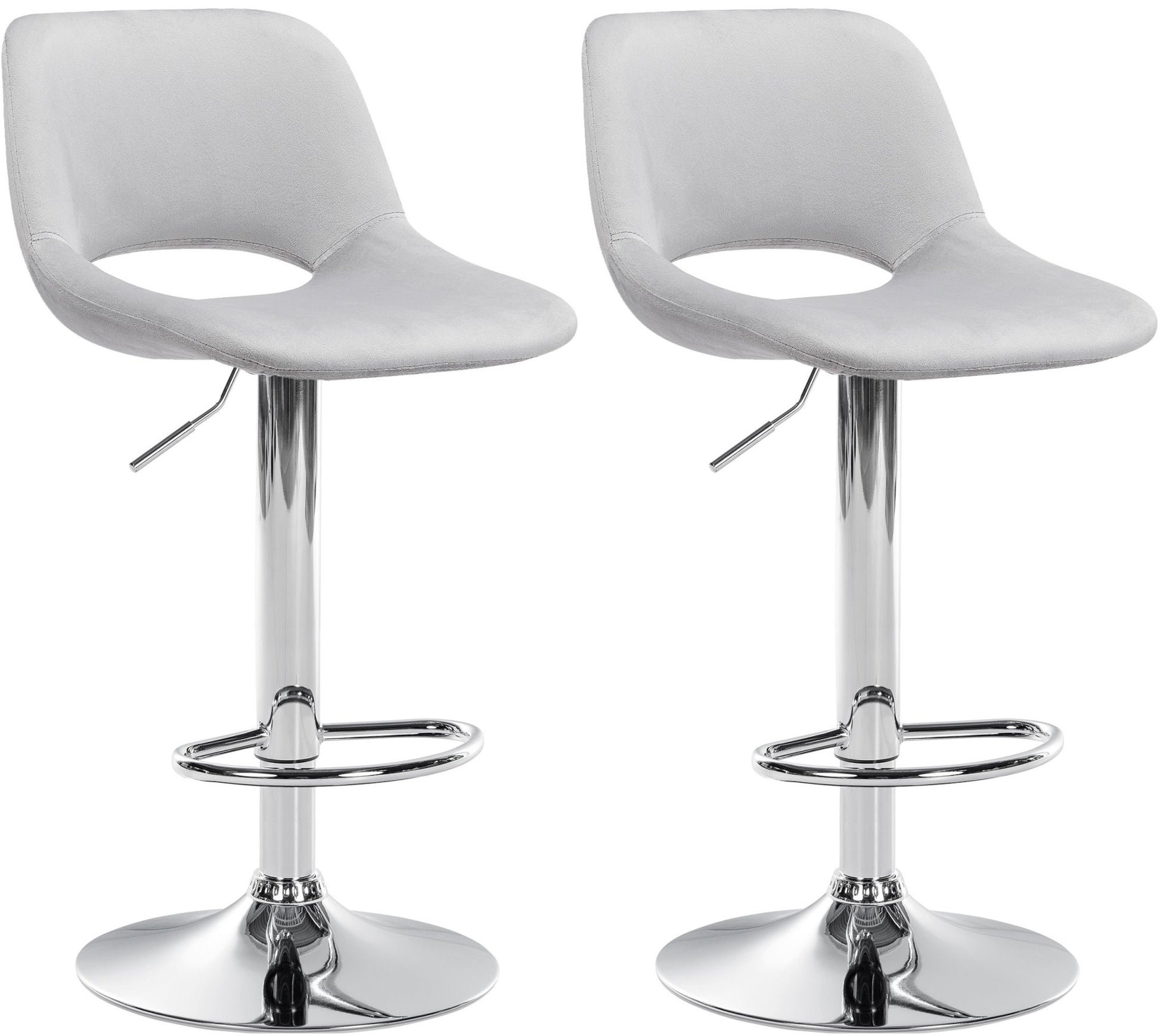 2er Set Barhocker Camden Samt - homemem39