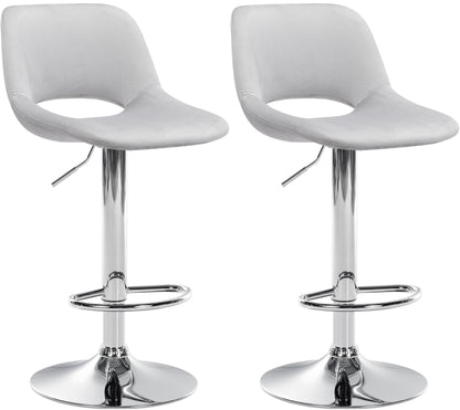 2er Set Barhocker Camden Samt - homemem39