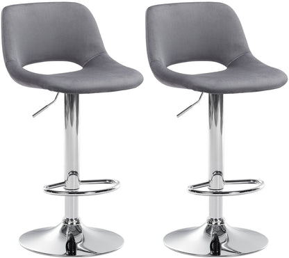 2er Set Barhocker Camden Samt - homemem39