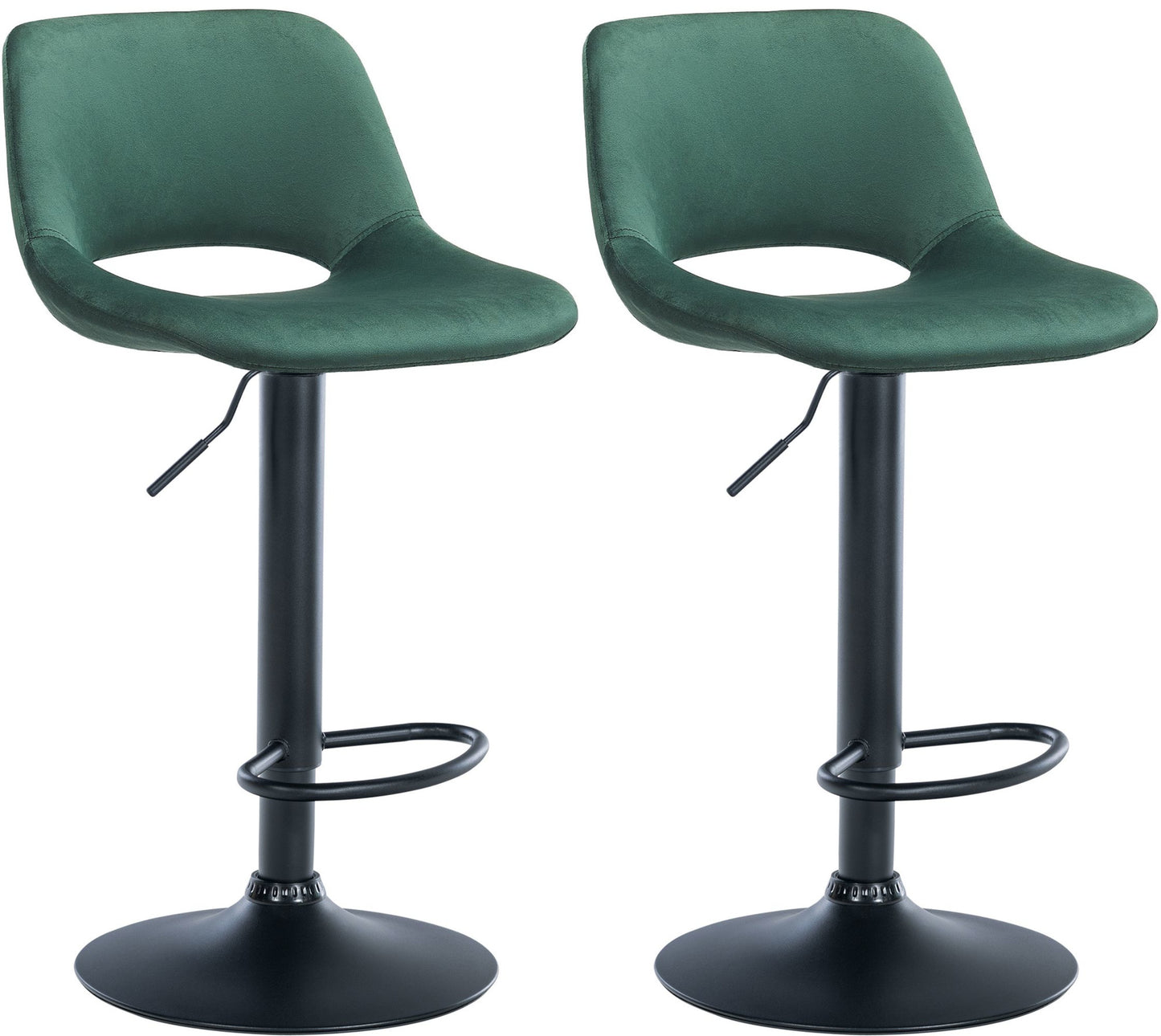 2er Set Barhocker Camden Samt - homemem39