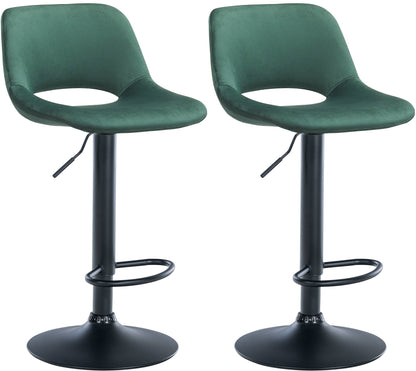 2er Set Barhocker Camden Samt - homemem39