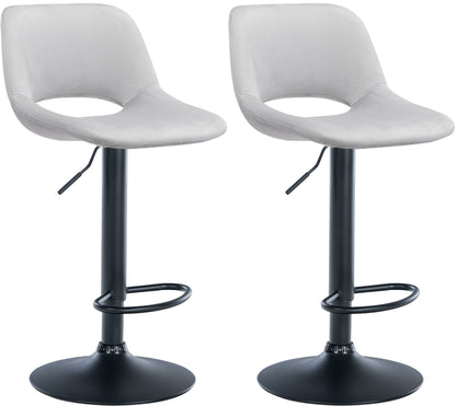 2er Set Barhocker Camden Samt - homemem39