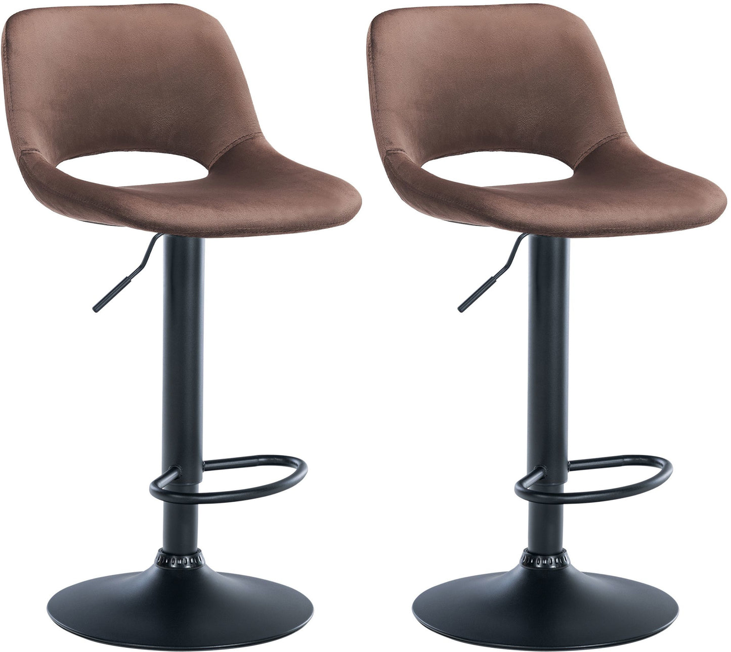 2er Set Barhocker Camden Samt - homemem39