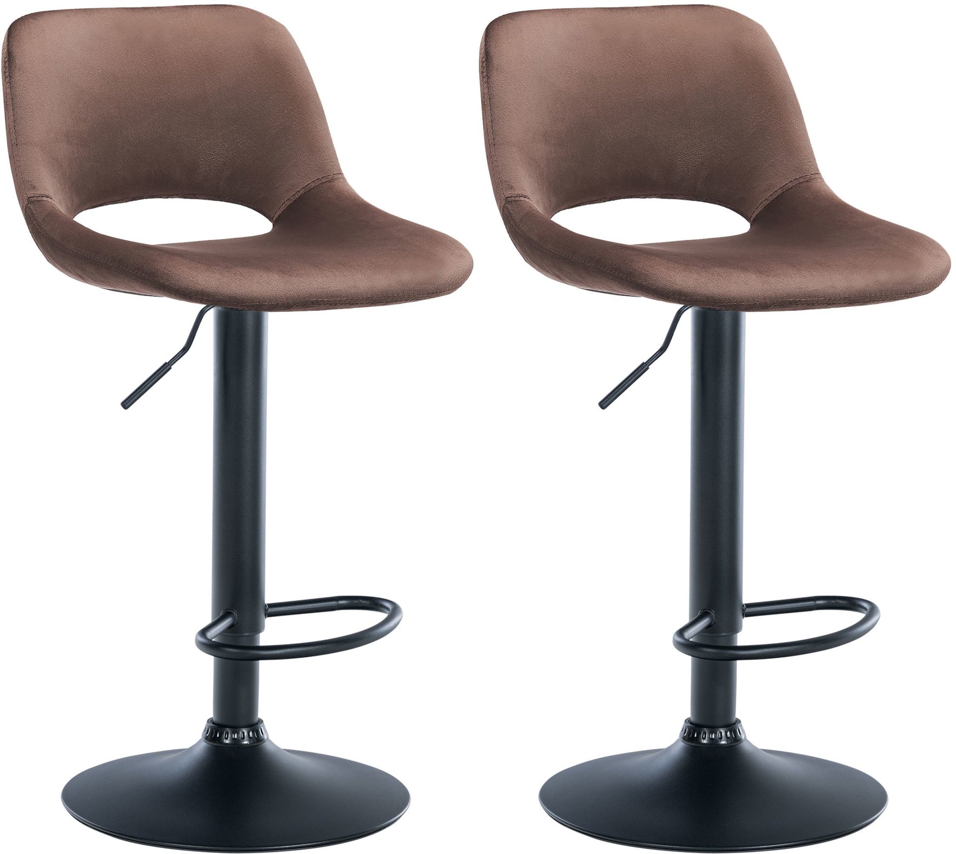 2er Set Barhocker Camden Samt - homemem39