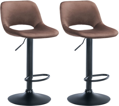 2er Set Barhocker Camden Samt - homemem39