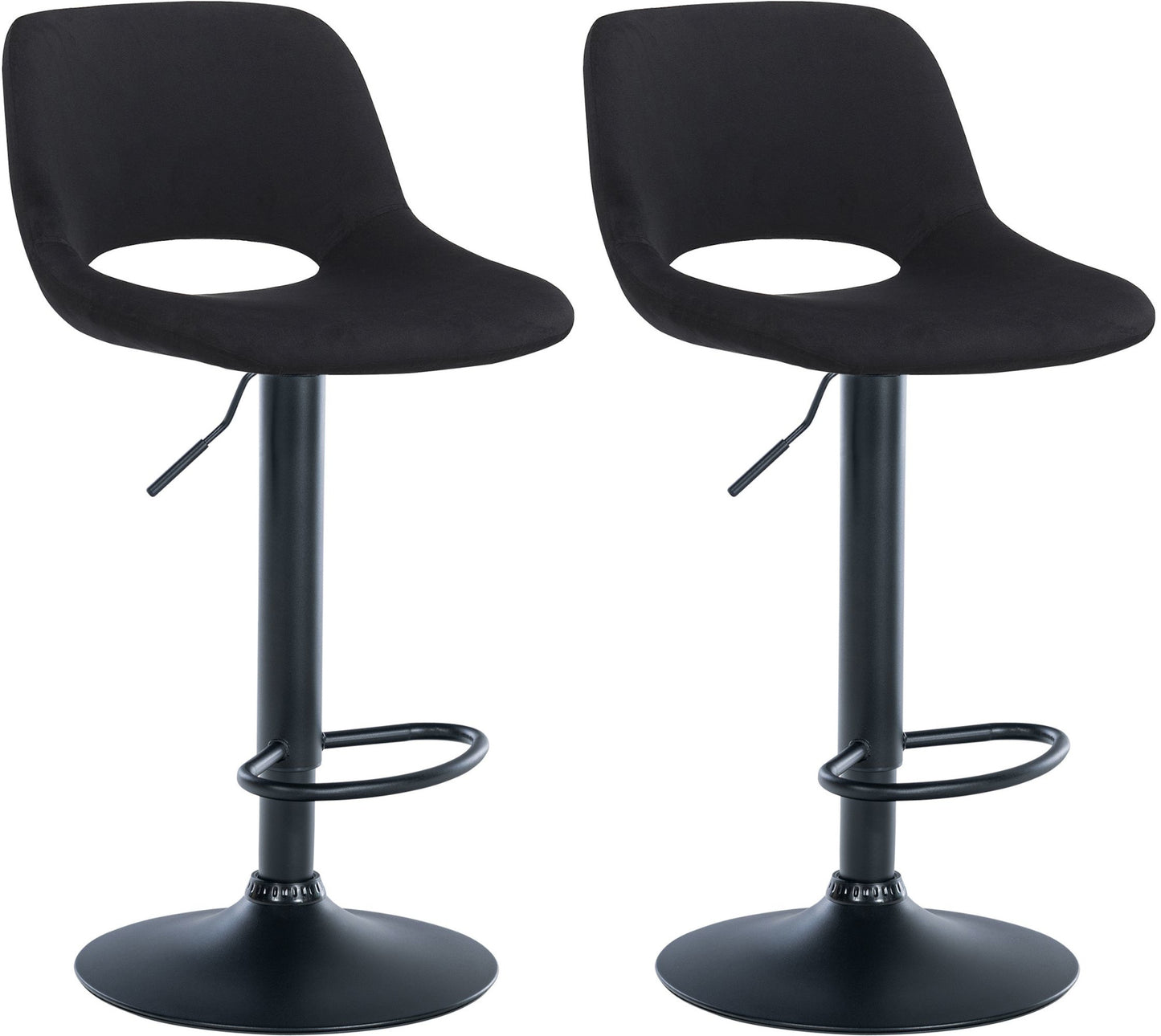 2er Set Barhocker Camden Samt - homemem39