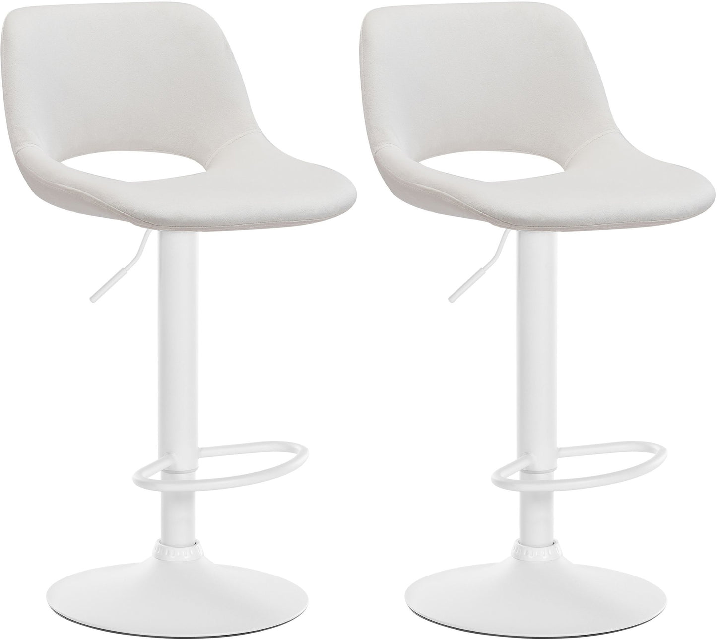 2er Set Barhocker Camden Samt - homemem39