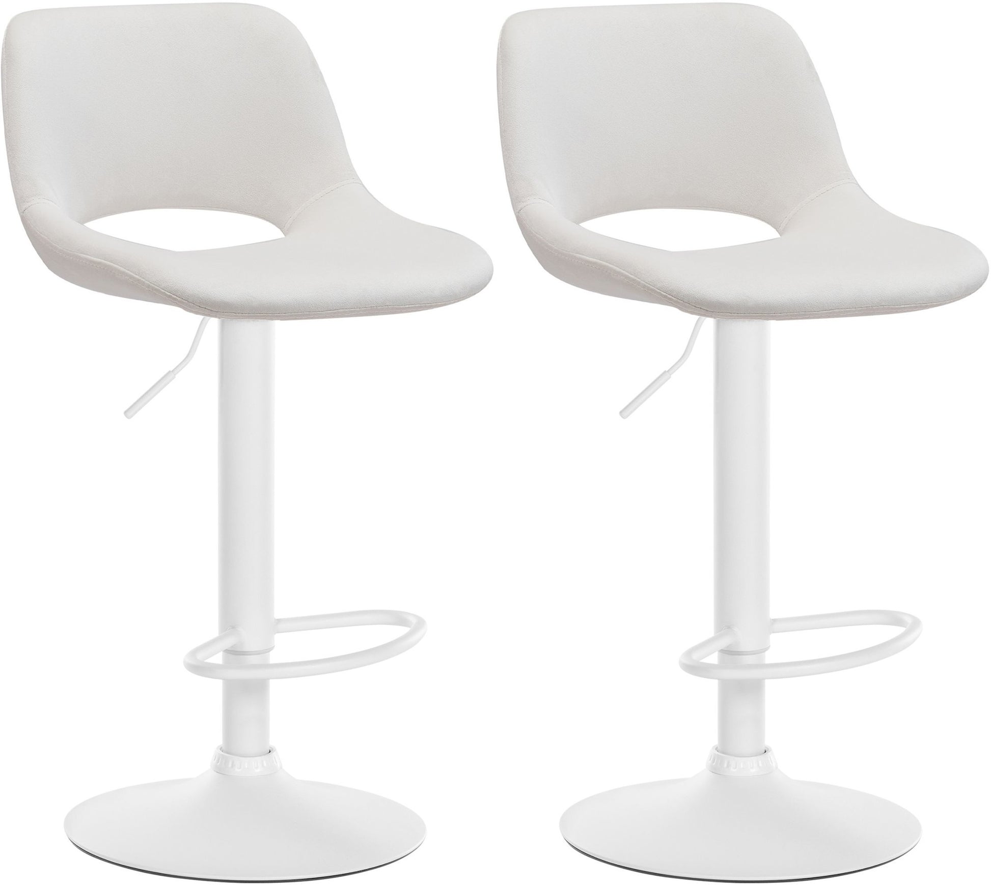 2er Set Barhocker Camden Samt - homemem39