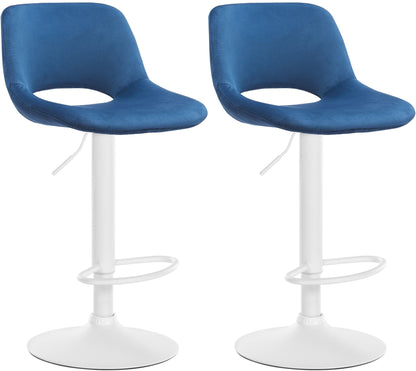 2er Set Barhocker Camden Samt - homemem39