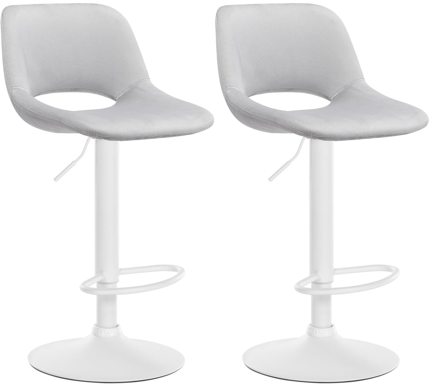 2er Set Barhocker Camden Samt - homemem39