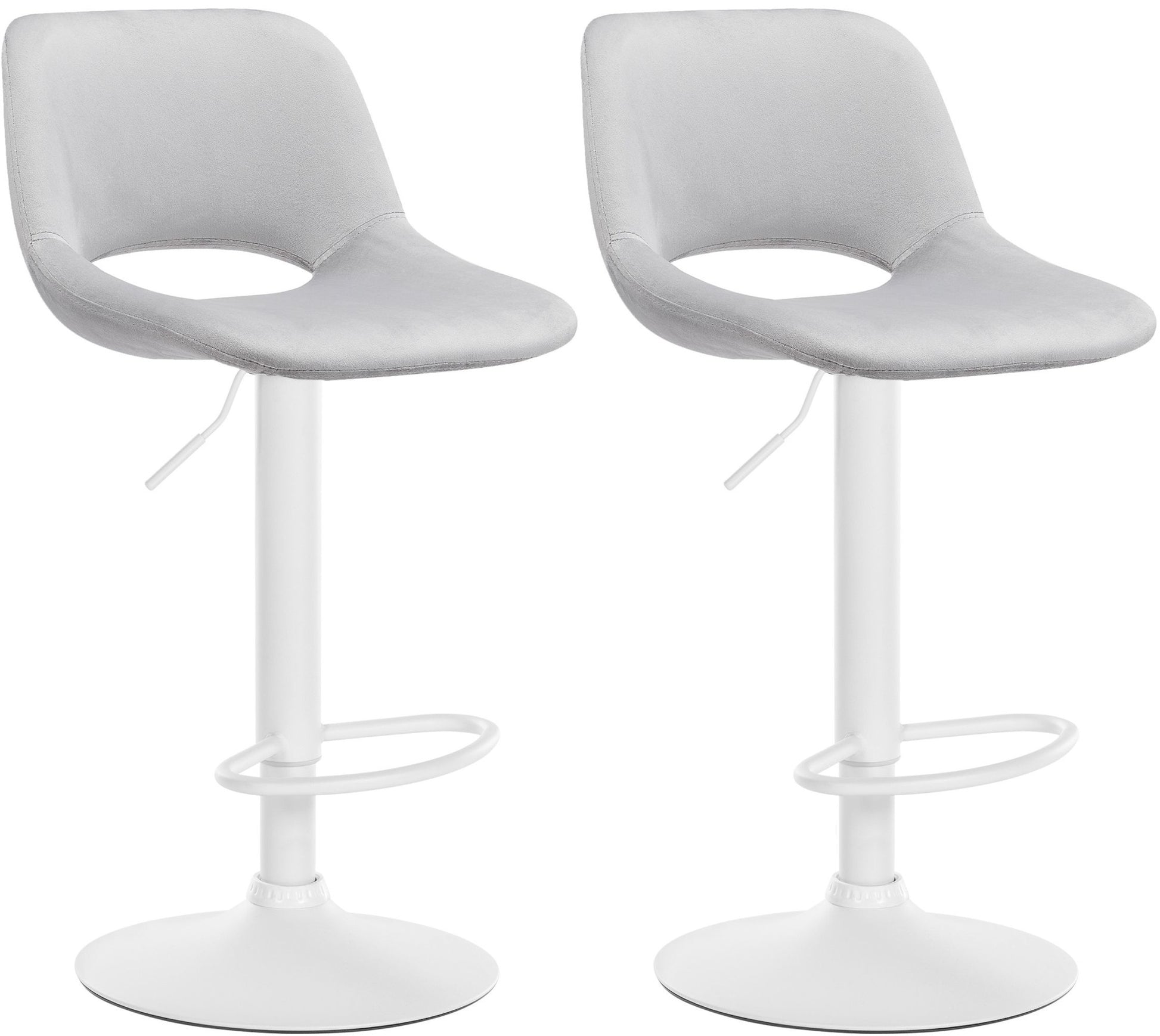 2er Set Barhocker Camden Samt - homemem39