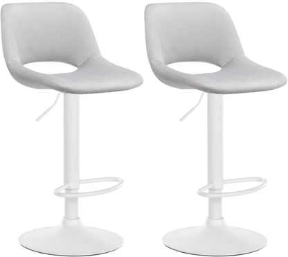 2er Set Barhocker Camden Samt - homemem39