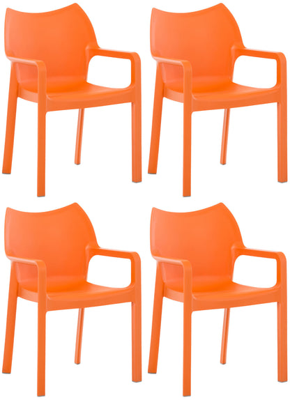 4er Set Gartenstühle Diva mit Armlehne - homemem39