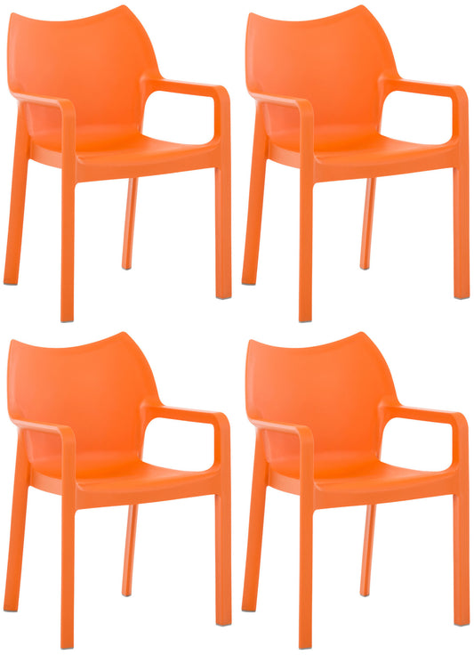 4er Set Gartenstühle Diva mit Armlehne - homemem39