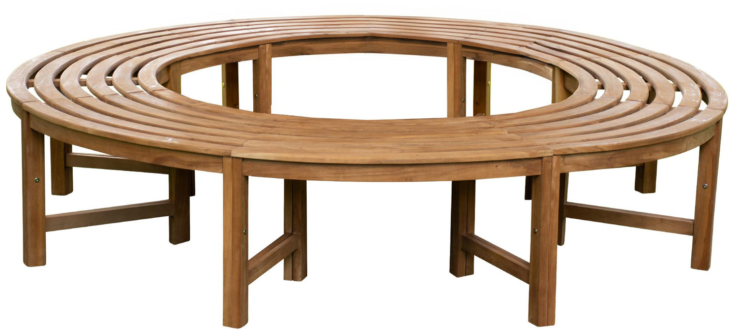 360° Baumbank Nila aus Teak - homemem39