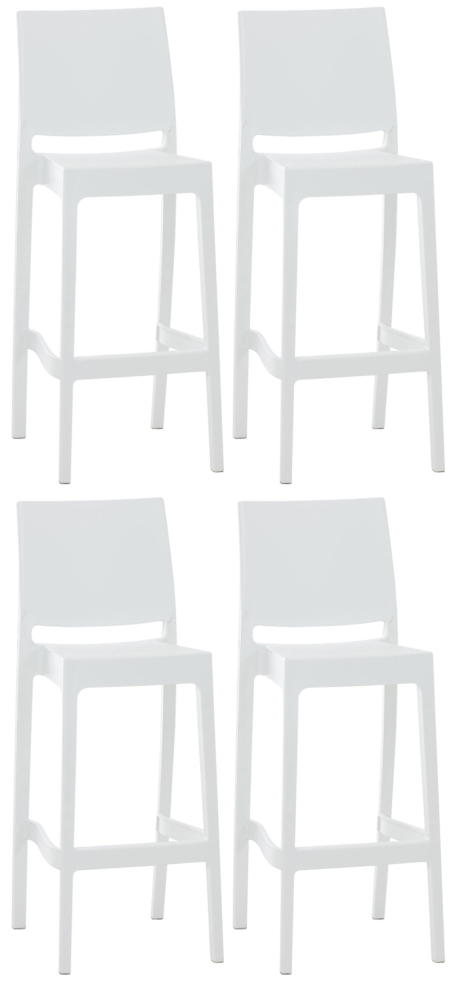 4er Set Barhocker Maya Kunststoff - homemem39